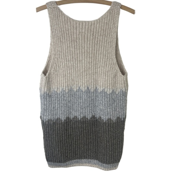 WILFRED FREE Karolin Knit Colorblock Sleeveless Knit Sweater Tunic Size Small - Picture 2 of 13